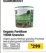 Builders Warehouse Guanoboost Organic Fertiliser 10DM Granules offer