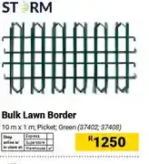 Builders Warehouse Bulk Lawn Border 10 m x 1 m, Picket, Green offer