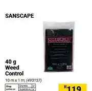 Builders Warehouse 40 g Weed Control 10 m x 1 m offer