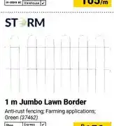 Builders Warehouse 1 m Jumbo Lawn Border Anti-rust fencing, Green offer