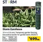 Builders Warehouse Storm Eurofence 10 m x 0.8 mm Temporary garden fencing offer