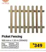 Builders Warehouse Picket Fencing 900 mm x 1.20 m offer