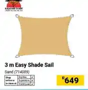Builders Warehouse 3 m Easy Shade Sail, Sand offer