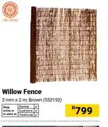Builders Warehouse Willow Fence 2 mm x 2 m, Brown offer