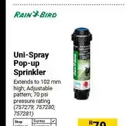 Builders Warehouse Uni-Spray Pop-up Sprinkler offer