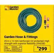 Builders Warehouse Garden Hose & Fittings 25 m x 12 mm reinforced offer