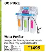 Builders Warehouse GO PURE Water Purifier 5-stage ultra filtration offer