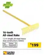 Builders Warehouse 16-tooth All-steel Rake 1.3 m offer