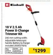 Builders Warehouse 18 V 2.5 Ah Power X-Change Trimmer Kit offer