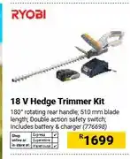 Builders Warehouse 18 V Hedge Trimmer Kit offer