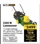 Builders Warehouse 2200 W Lawnmower, 48 L grass box offer