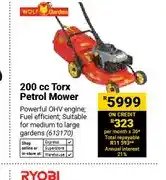 Builders Warehouse 200 cc Torx Petrol Mower offer