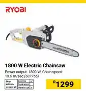 Builders Warehouse 1800 W Electric Chainsaw offer