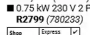 Builders Warehouse 0.75kW 230 V 2 Pump offer