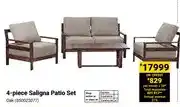 Builders Warehouse 4-piece Saligna Patio Set Oak offer