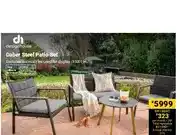 Builders Warehouse Daber Steel Patio Set offer