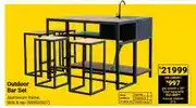 Builders Warehouse Outdoor Bar Set - Aluminium frame Sink & tap offer