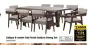 Builders Warehouse Saligna 8-seater Oak Finish Outdoor Dining Set offer