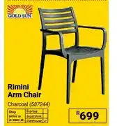 Builders Warehouse Rimini Arm Chair Charcoal offer