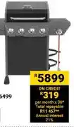 Builders Warehouse Onyx 4-burner Gas Braai (850014109) offer