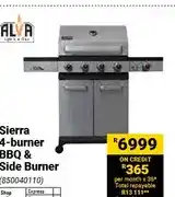 Builders Warehouse Sierra 4-burner BBQ & Side Burner (850040110) offer