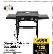 Builders Warehouse Olympus 2-burner Gas Griddle (850040185) offer