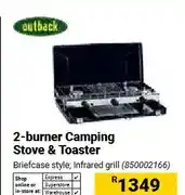 Builders Warehouse 2-burner Camping Stove & Toaster offer