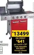Builders Warehouse 4-burner Jupiter Hybrid Gas & Charcoal Braai offer