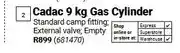 Builders Warehouse Cadac 9 kg Gas Cylinder offer
