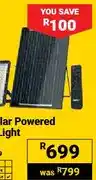 Builders Warehouse 100 W Solar Powered Security Light offer
