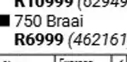 Builders Warehouse 750 Built-In Braai offer