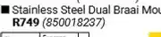 Builders Warehouse Stainless Steel Dual Braai Mounts offer