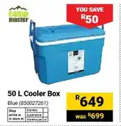 Builders Warehouse 50 L Cooler Box Blue offer