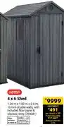 Builders Warehouse 4 x 6 Shed, Grey offer
