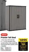 Builders Warehouse Premier Tall Shed, Grey offer