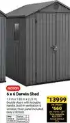 Builders Warehouse 6 x 6 Darwin Shed, Grey offer
