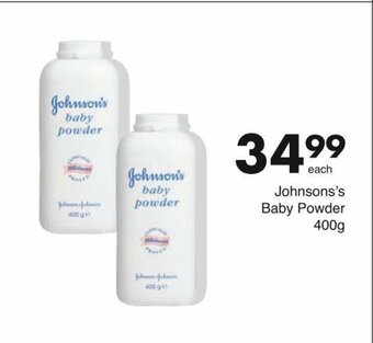 Save Johnson's Baby Powder 400g offer