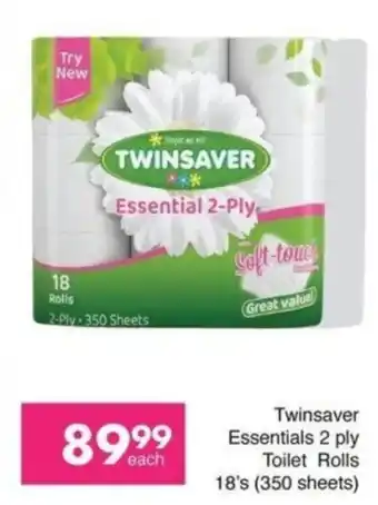 Twinsaver Essentials 2 ply Toilet Rolls
