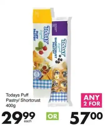 Save Todays Puff Pastry/ Shortcrust offer