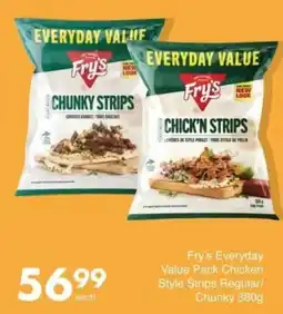 Save Fry's Everyday Value Pack Chicken Style Strips Regular/Chunky offer