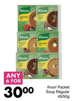 Save Knorr Packet Soup Regular offer