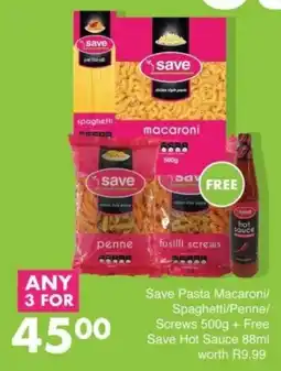 Save Save Pasta Macaroni/Spaghetti/Penne/Screws offer