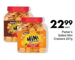 Save Parker's Salted Mini Crackers offer
