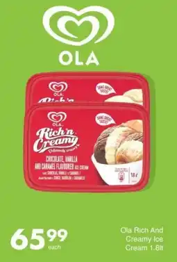 Save Ola Rich And Creamy Ice Cream offer