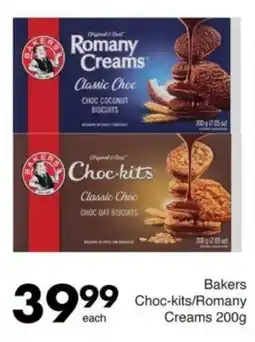 Save Bakers Choc-kits/Romany Creams offer