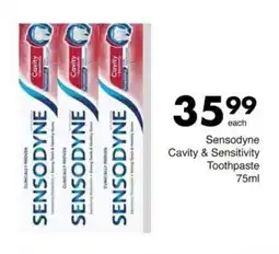 Save Sensodyne Cavity & Sensitivity Toothpaste offer