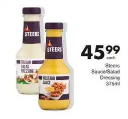 Save Steers Sauce/Salad Dressing offer