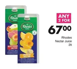 Save Rhodes Nectar Juice offer