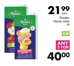 Save Rhodes Nectar Juice offer