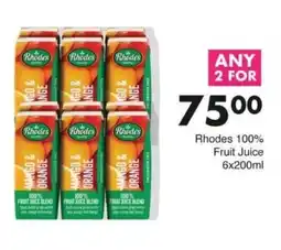 Save Rhodes 100% Fruit Juice offer